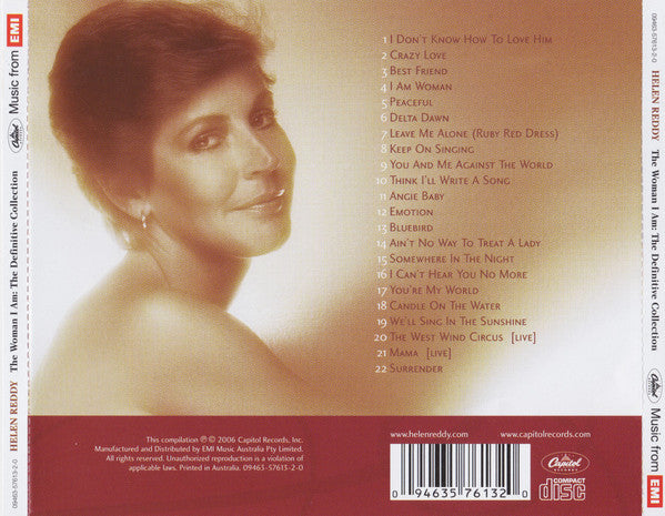 Helen Reddy : The Woman I Am: The Definitive Collection (CD, Comp)