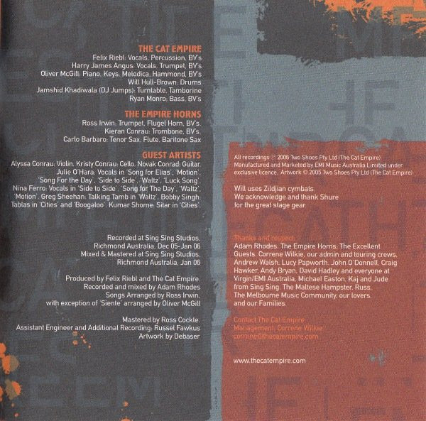 The Cat Empire : Cities (CD, Album, Copy Prot., Ltd)