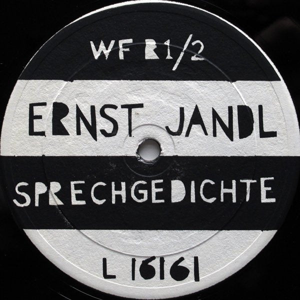 Bob Cobbing / Ernst Jandl : Sound Poems / Sprechgedichte (LP)