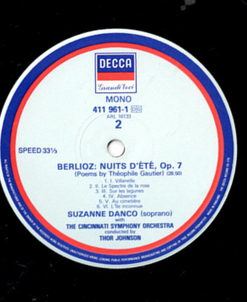 Suzanne Danco : Suzanne Danco (LP, Mono)