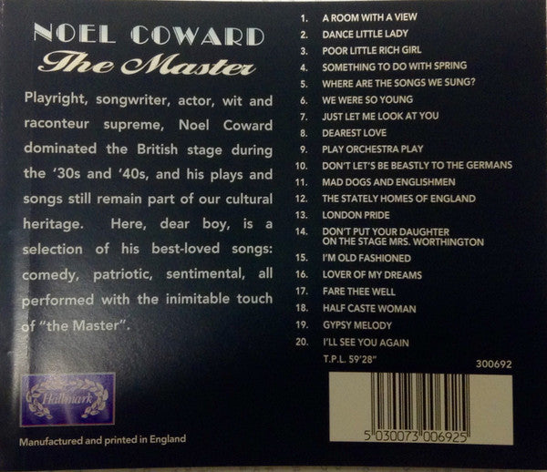 Noël Coward : The Master (CD, Comp)