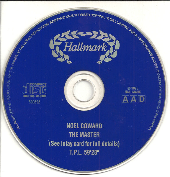Noël Coward : The Master (CD, Comp)