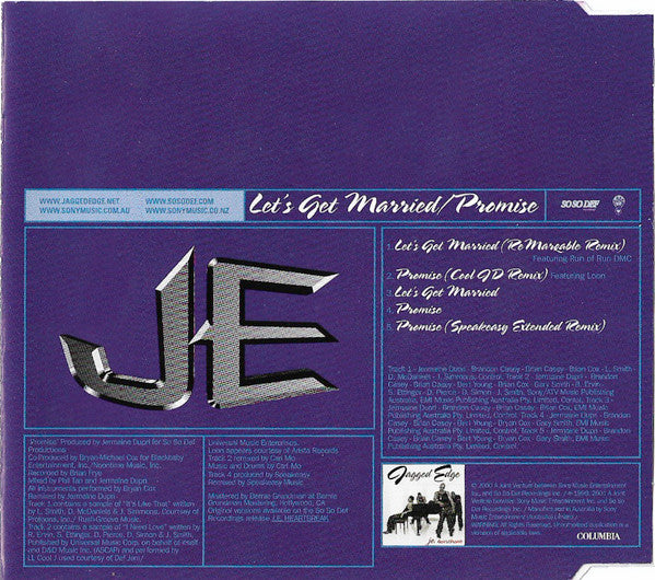 Jagged Edge (2) : Let's Get Married / Promise (CD, Maxi)