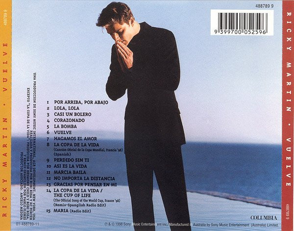 Ricky Martin : Vuelve (CD, Album)