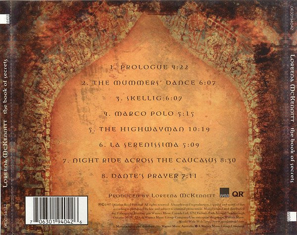 Loreena McKennitt : The Book Of Secrets (CD, Album)