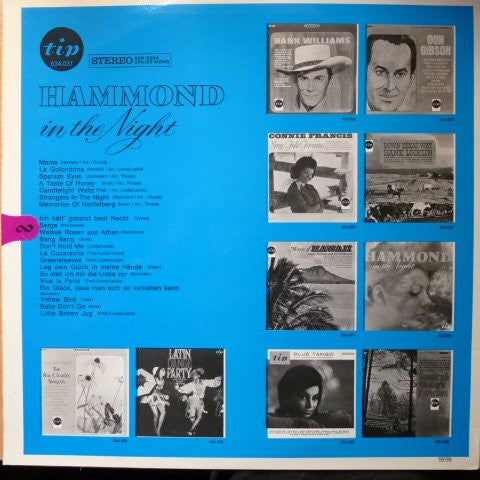 Claude Martelli : Hammond In The Night (LP, Album, RE)