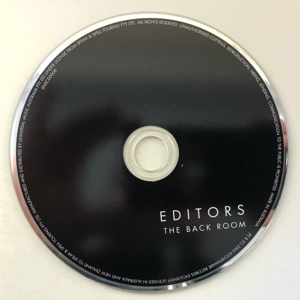 Editors : The Back Room (CD, Album)