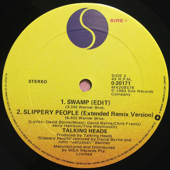 Talking Heads : Swamp (12")