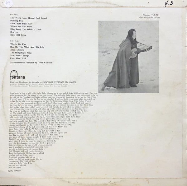 Julie Felix : This World Goes Round & Round (LP, Album)
