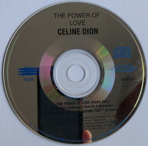 Celine Dion* : The Power Of Love (CD, Single)