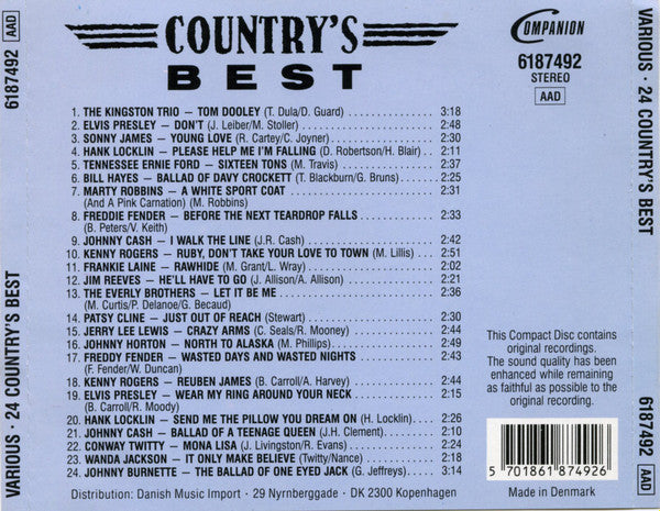 Various : Country's Best (CD, Comp)