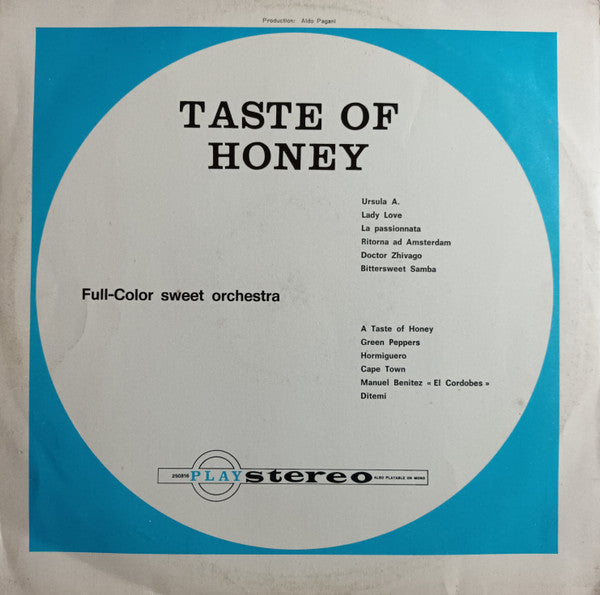 Full-Color Sweet Orchestra : Taste Of Honey (LP, Album, RE)