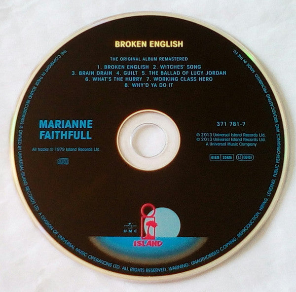 Marianne Faithfull : Broken English (CD, Album, RE, RM)