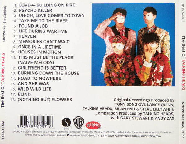 Talking Heads : The Best Of Talking Heads (CD, Comp)