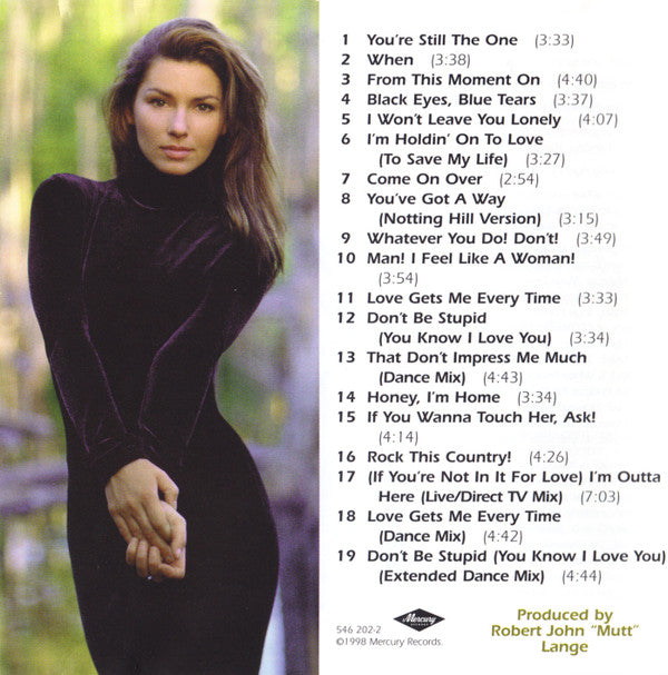 Shania Twain : Come On Over (CD, Album, RE, S/Edition, Aus)
