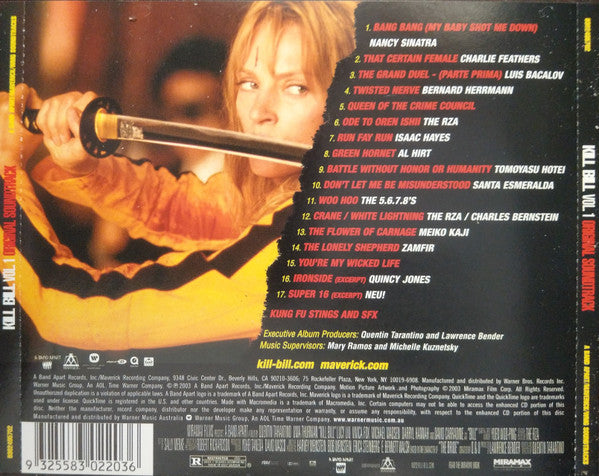 Various : Kill Bill Vol. 1 - Original Soundtrack (CD, Album, Enh, DAT)