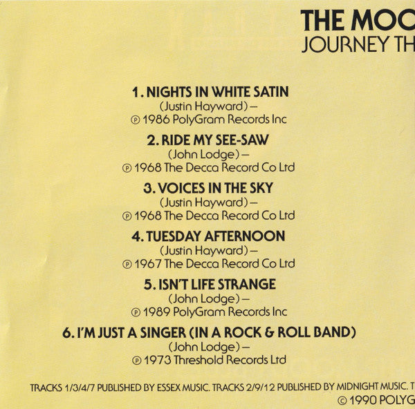 The Moody Blues : Journey Through Time (CD, Comp)