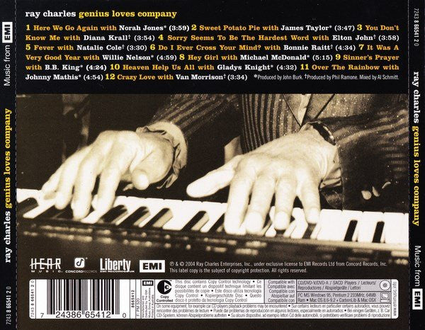 Ray Charles : Genius Loves Company (CD, Album, Copy Prot.)