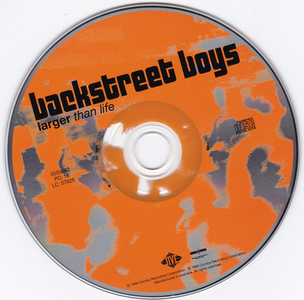 Backstreet Boys : Larger Than Life (CD, Single)
