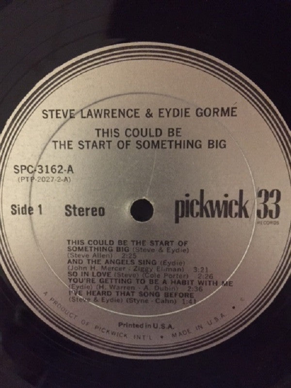 Steve Lawrence & Eydie Gormé* : This Could Be The Start Of Something Big (LP, Album, RE)