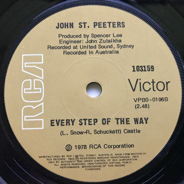 John St. Peeters : Deep Inside Of Me (7")
