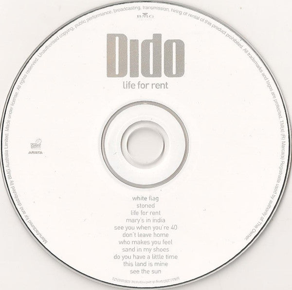 Dido : Life For Rent (CD, Album)
