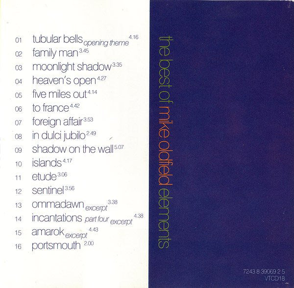 Mike Oldfield : The Best Of Mike Oldfield: Elements (CD, Comp, RM)