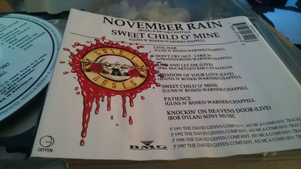 Guns N' Roses : November Rain (CD, EP, Ltd + CD, Maxi)