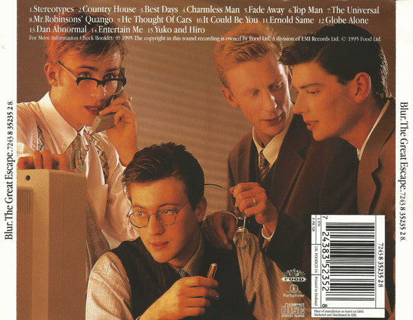 Blur : The Great Escape (CD, Album)