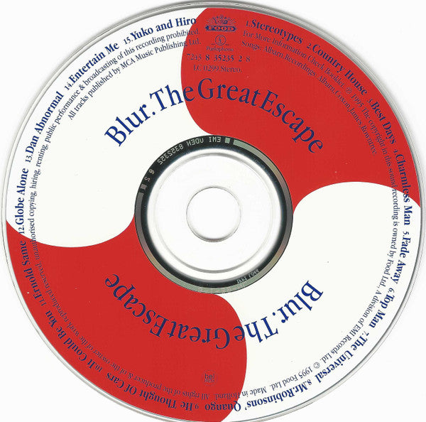 Blur : The Great Escape (CD, Album)