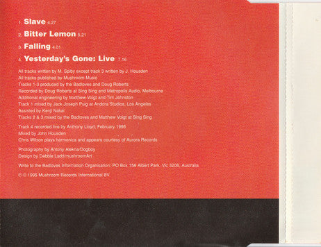 The Badloves : Slave (CD, EP)