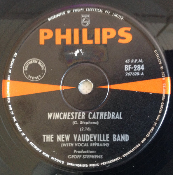 The New Vaudeville Band : Winchester Cathedral (7", Single, Mono)