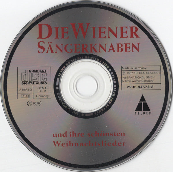 Die Wiener Sängerknaben : Und Ihre Schönsten Weihnachtslieder (CD, Album, RE)