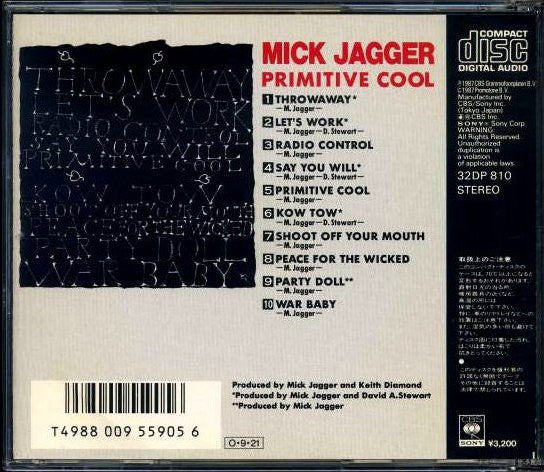 Mick Jagger = Mick Jagger : Primitive Cool = プリミティブクール (CD, Album)