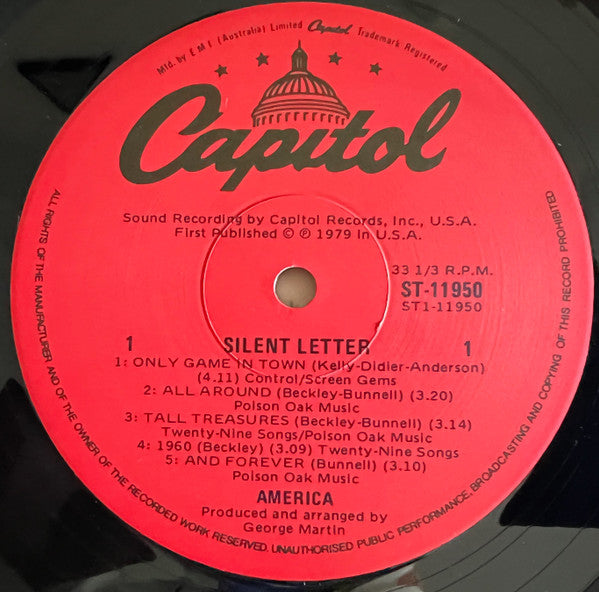 America (2) : Silent Letter (LP, Album)