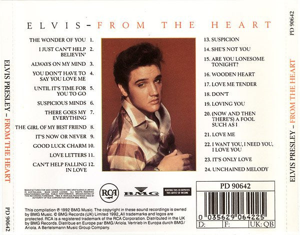 Elvis* : From The Heart (His Greatest Love Songs) (CD, Comp)