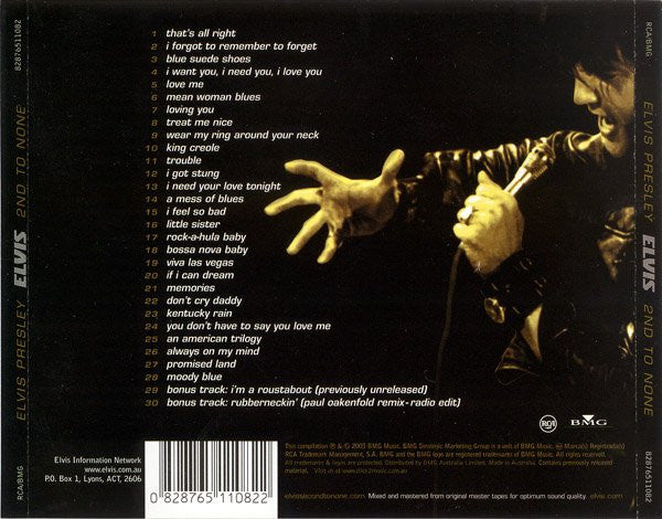 Elvis Presley : Elvis 2nd To None (CD, Comp)