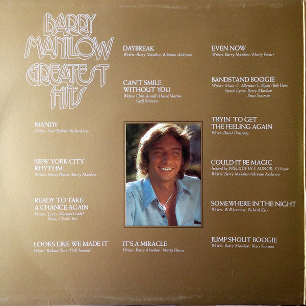 Barry Manilow : Greatest Hits (2xLP, Comp)