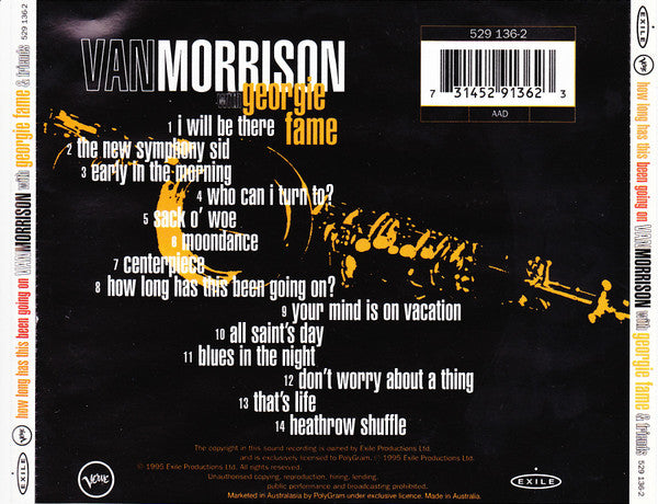 Van Morrison With Georgie Fame & Friends* : How Long Has This Been Going On (CD, Album)
