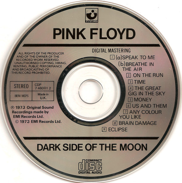 Pink Floyd : The Dark Side Of The Moon (CD, Album, RE, EMI)