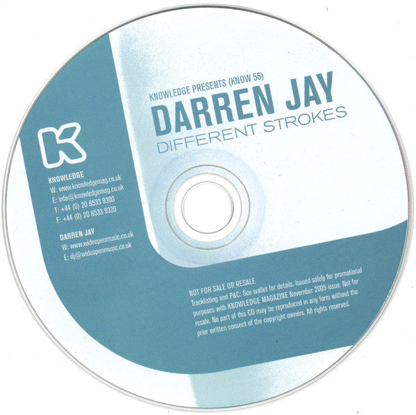 Darren Jay : Different Strokes (CD, Comp, Mixed)