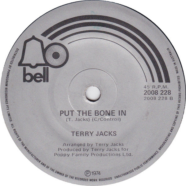 Terry Jacks : Seasons In The Sun (7", Single)