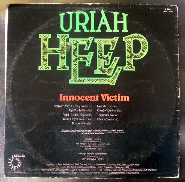 Uriah Heep : Innocent Victim (LP, Album)