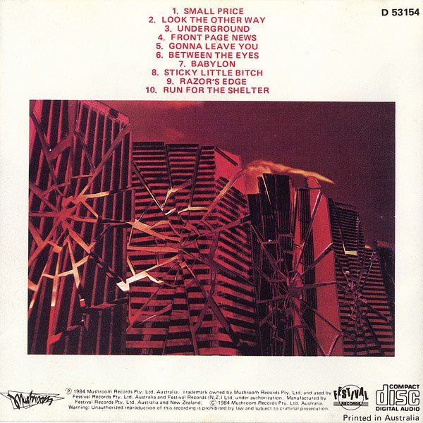 The Angels : Two Minute Warning (CD, Album, RE)