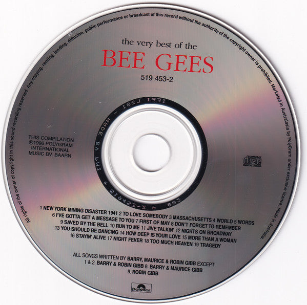Bee Gees : The Very Best Of The Bee Gees (CD, Comp, RE)