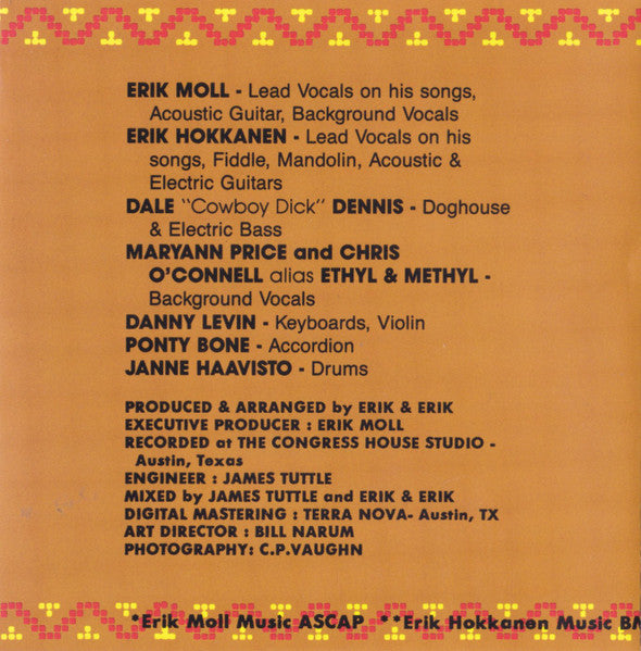 Erik Moll*, Erik Hokkanen : Erik & Erik (CD, Album)