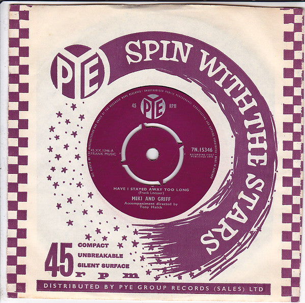 Miki & Griff : Have I Stayed Away Too Long (7", Single)