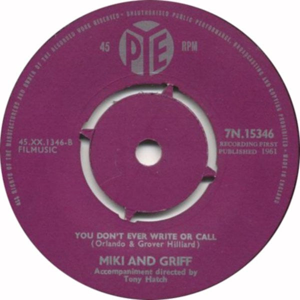 Miki & Griff : Have I Stayed Away Too Long (7", Single)