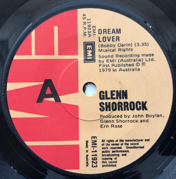 Glenn Shorrock : Dream Lover (7", Single)