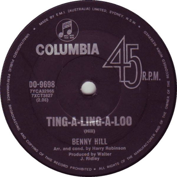 Benny Hill : Ernie (The Fastest Milkman In The West) (7", Single)